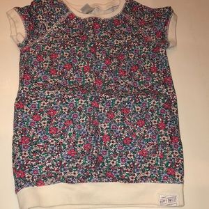 Carters floral flower pattern short sleeve shirt girls size‎ 6